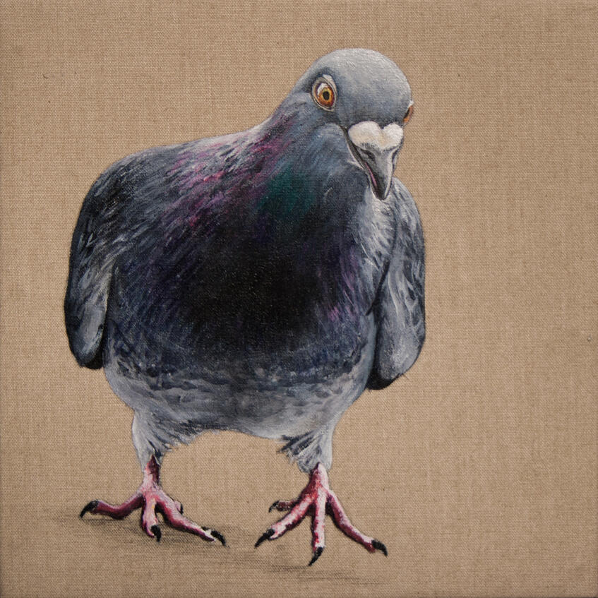 B90109 18 x 18 cm acrylic on canvas Available