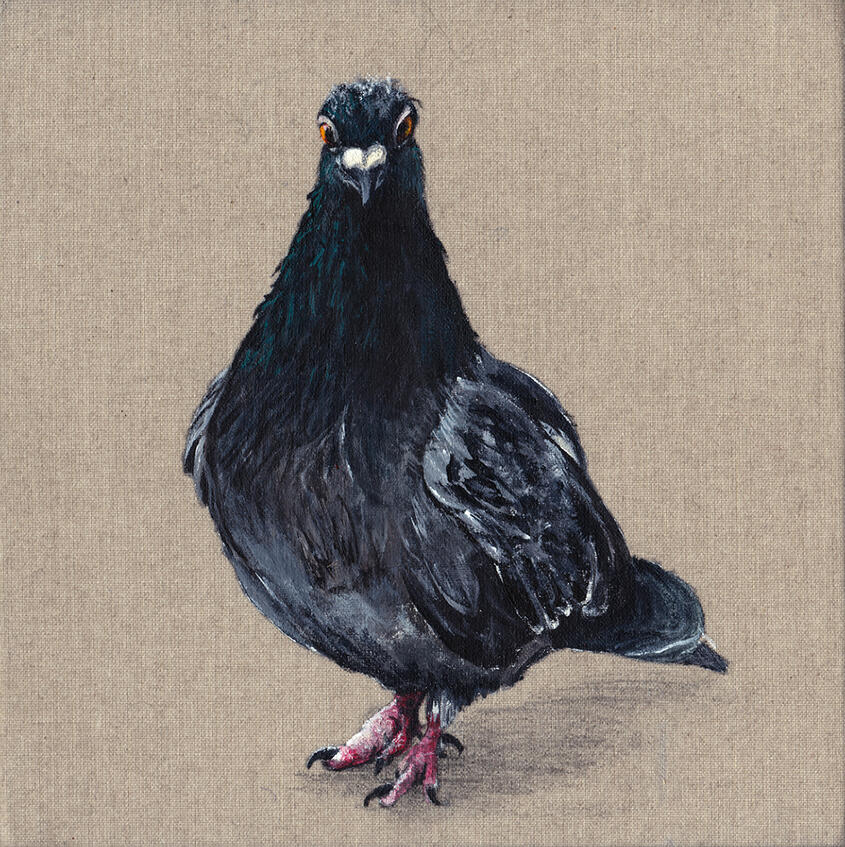 B90117 18 x 18 cm acrylic on canvas Sold
