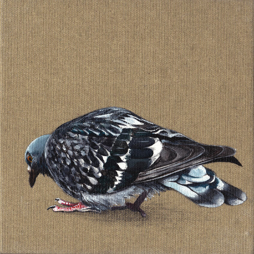 B90118 18 x 18 cm acrylic on canvas Sold