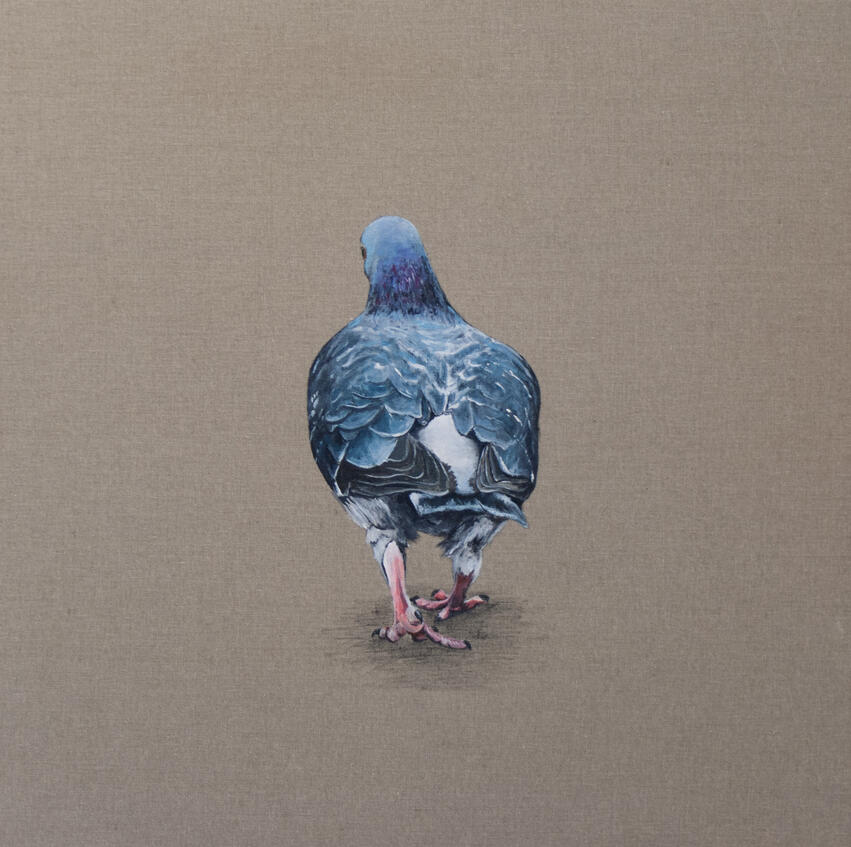 B90112 43 x 43 cm acrylic on canvas Sold