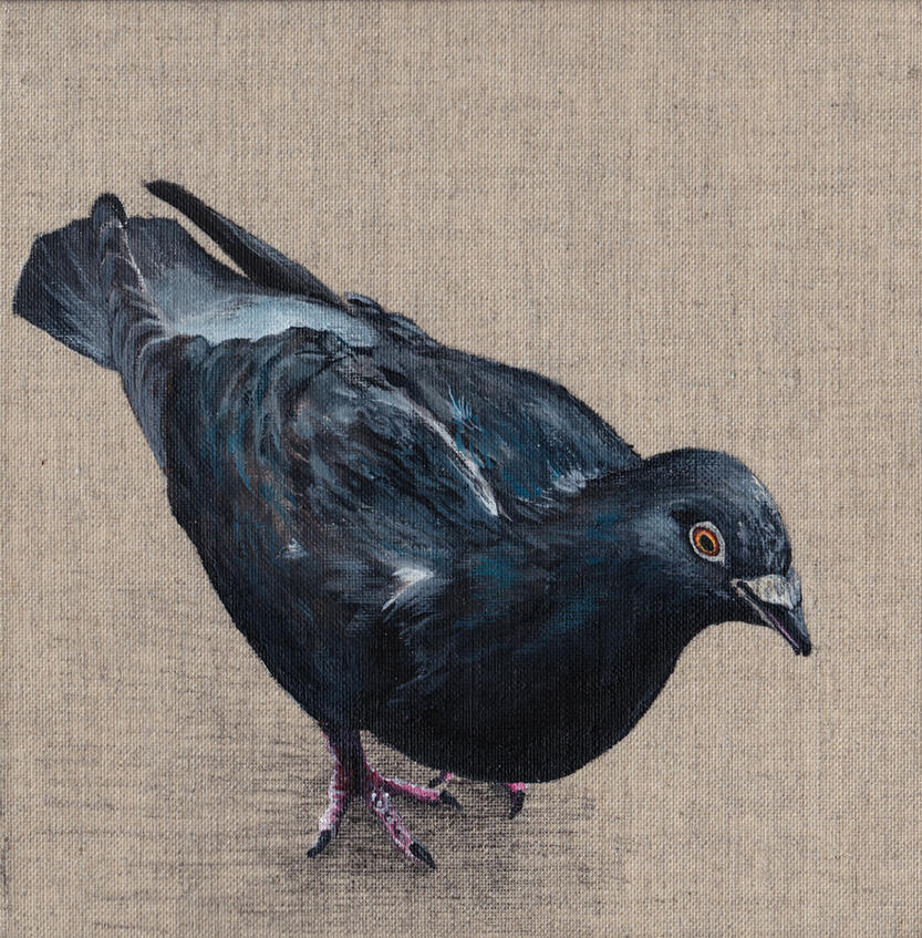 B90115 18 x 18 cm acrylic on canvas Sold