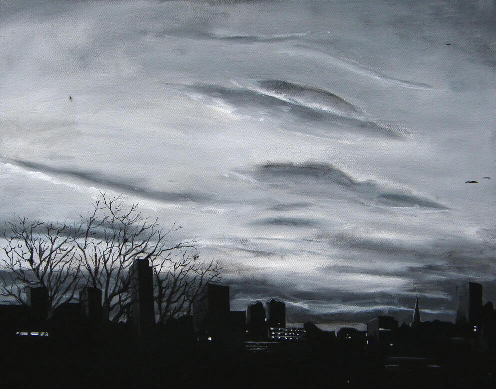 Foundations 40 x 50 cm acrylic on canvas board Available
