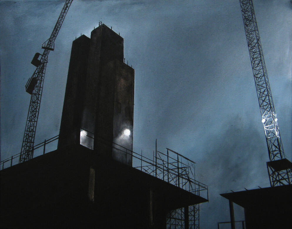 Perspective 40 x 50 cm acrylic on canvas board £200