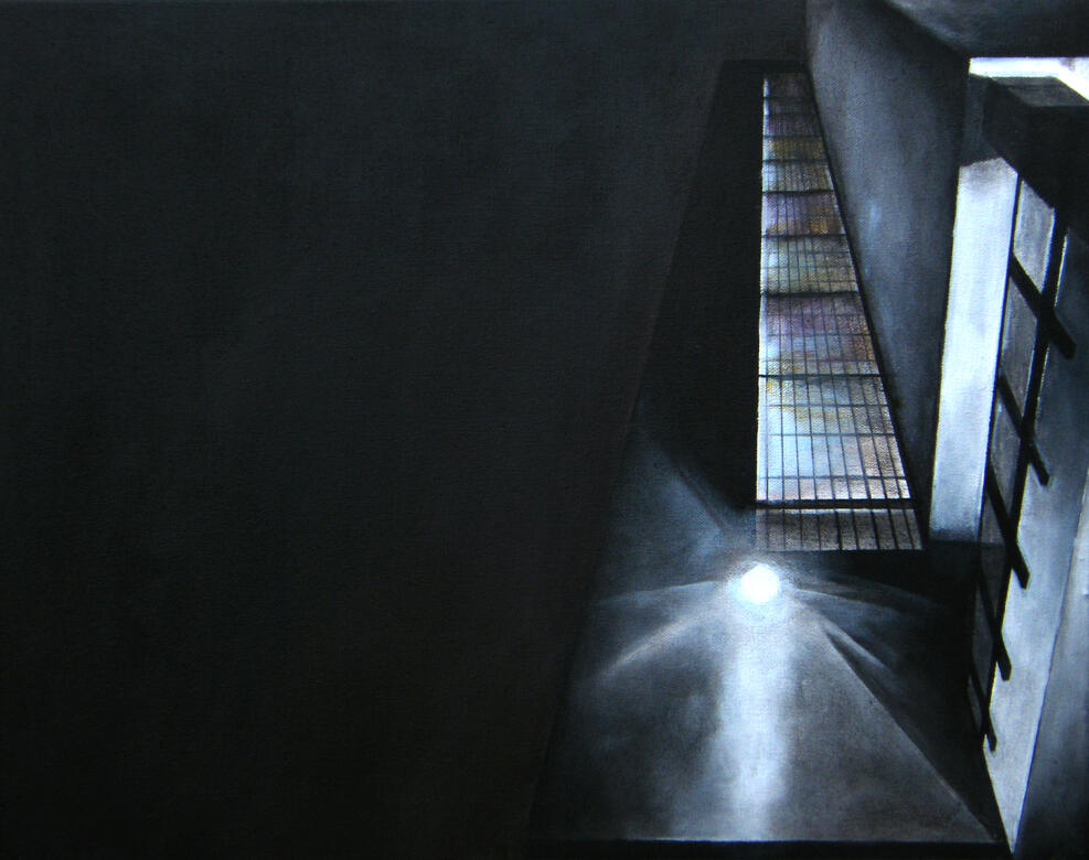 Colour Dropping 40 x 50 cm acrylic on canvas board £200