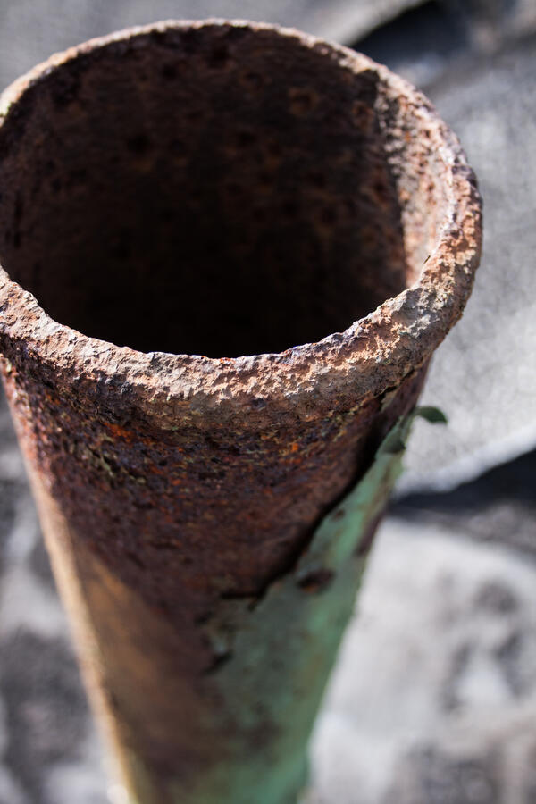 Rusty Pipe End